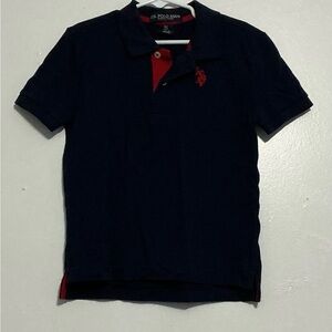 U.S. Polo Assn. Men's Dark Blue and Red Polo Shirt